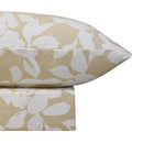 Close-up of Odyssey Living Sloane Quilt Cover Set in birch floral print on bed

