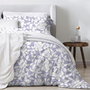 Sloane lavender quilt cover set styled for a cosy winter bedroom look

