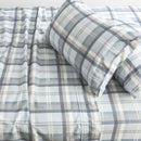 Park Avenue Heathered Plaid Egyptian Cotton Flannelette Sheet Set