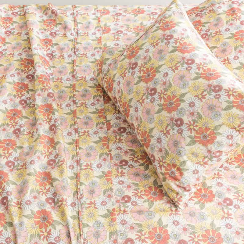 Park Avenue Lily Pilly Egyptian Cotton Flannelette Sheet Set