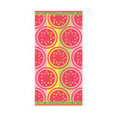 A watermelon pattern towel, embodying a stylish beach aesthetic for summer enjoyment.