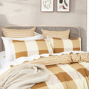 Woven cotton texture with twin needle edge and hidden closure details