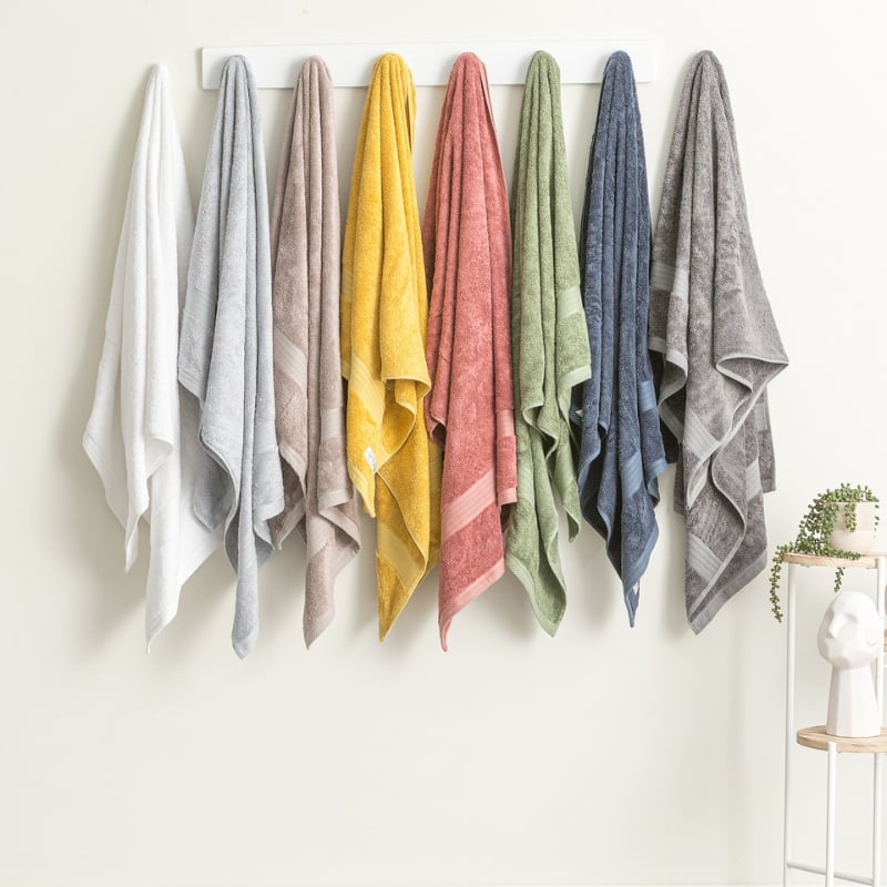Renee Taylor Stella 4 Piece Silver Bath Sheet Pack