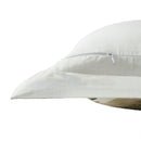 Zipper detail of Tommy Bahama European pillowcase for secure fit