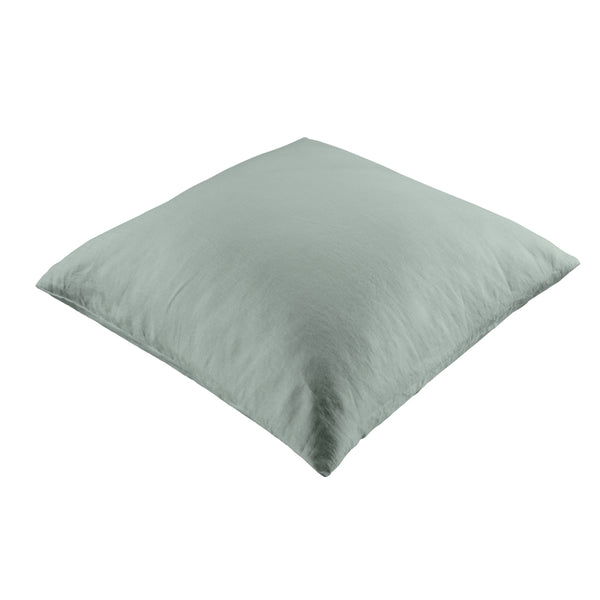 alt="Showcasing a 100% linen european pillowcase"