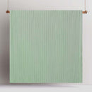 alt="Front details of a sage quilt cover set featuring chenille stripes and minimalistic style"
