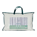 Medium support bamboo polyester blend pillow for everyday comfort.
