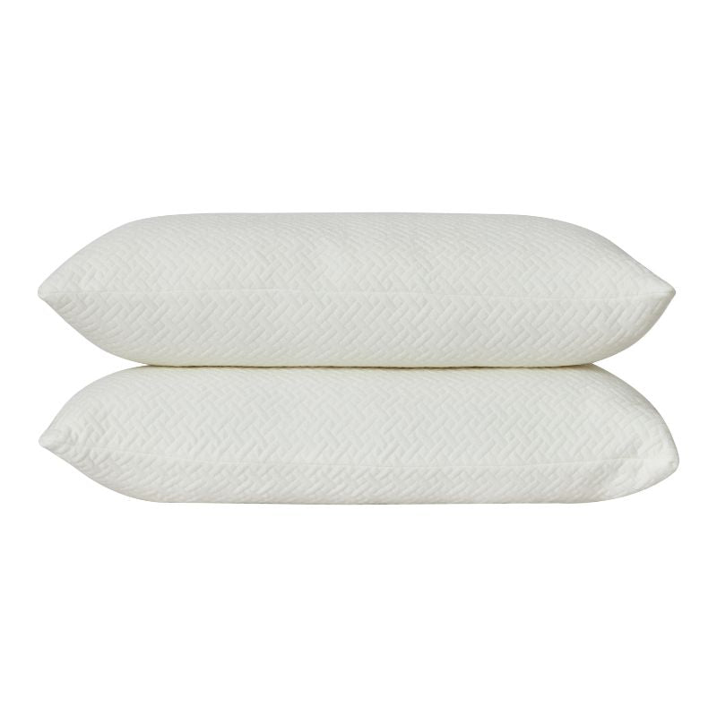 Bamboo blend memory foam pillows designed for breathable comfort.