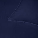 Accessorize Bamboo Cotton Double Stitch Navy Quilt Cover styled on bed.