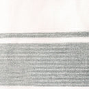 Lightweight striped cotton beach towel in natural moss tones, perfect for summer.