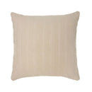 Bambury Eva Pebble Square Cushion featuring stitched geometric pattern in soft neutral tone.