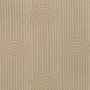 Bambury Eva Pebble Square Cushion featuring stitched geometric pattern in soft neutral tone.