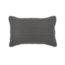 Lightweight dark grey coverlet set with soft texture and neutral cushions.
