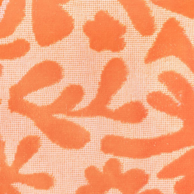 Bright cotton beach tote in peach tone, perfect for summer adventures or daily use.
