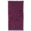 Bambury HiLo Nori Berry Beach Towel featuring a raised textured leaf pattern in rich berry tones.