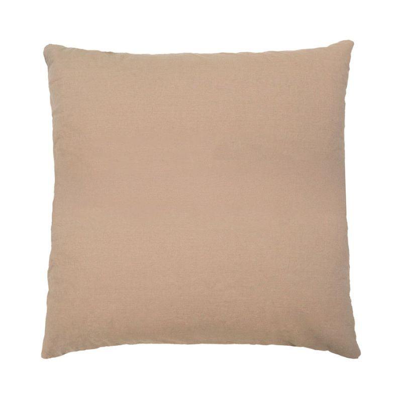 Bambury Huxley Brown European Pillowcase in soft brown cotton jacquard with geometric pattern.