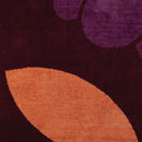 Bambury Jacquard Dana Beach Towel laid flat showing full retro flower motif.