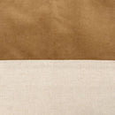 Bambury Kembla Biscuit Square Cushion featuring neutral and biscuit colour block design.