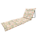 Bambury Sadie Beach Lounger with adjustable backrest in floral design.