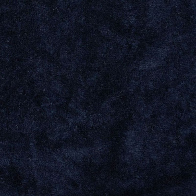 Close-up of soft navy cotton towelling fabric on Bambury Wylie Poncho.