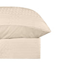 Relaxed bedroom look featuring Bas Phillips Berkshire Cotton Waffle Birch Quilt Cover Set.