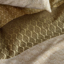 Bedding House Sanna Gold Quilt Cover Set with subtle pattern and warm tones.