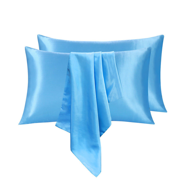 Linenova Silky Smooth Satin Standard Pillowcase 2 Pack