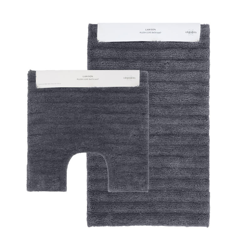 Algodon Lawson 2-PC Set Plush Bath Mat