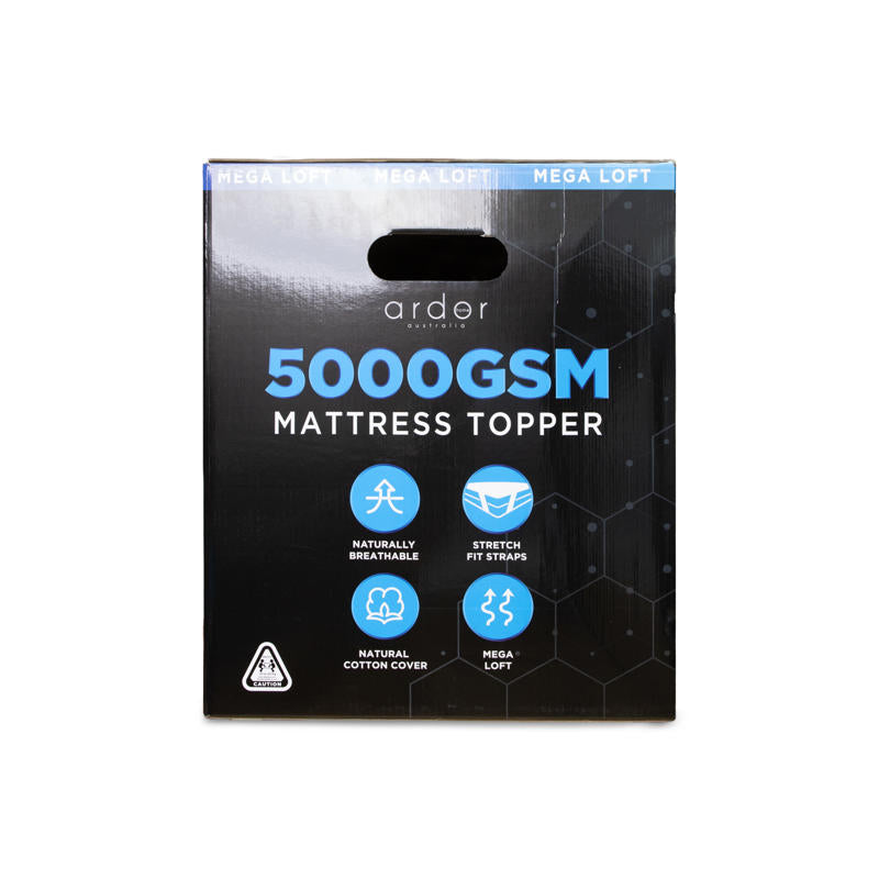 Ardor 5000GSM Mattress Topper with mega loft fill.