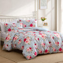 Delicate pastel blue base brightens your bedroom and complements a range of interior styles from classic to modern.