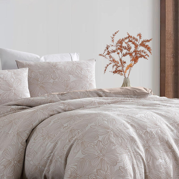 Neutral almond tones blend effortlessly with your décor, making it easy to pair with your favourite cushions or throws.