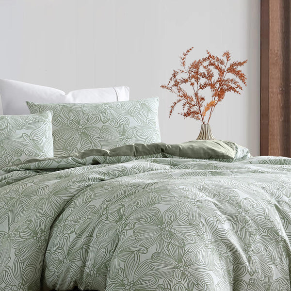 Fresh green tones evoke a sense of calm and harmony, pairing effortlessly with earthy or neutral décor.