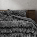 Soft and stylish grey quilt cover set for cosy bedroom comfort.