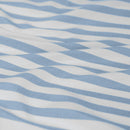 Classic blue and white stripes evoke relaxed coastal charm and timeless appeal.
