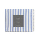 Classic blue and white stripes evoke relaxed coastal charm and timeless appeal.