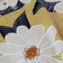 Playful floral design with large white blooms and deep navy leaves adds personality and a touch of retro elegance.