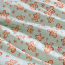 Festive quilt cover set creating a cheerful Christmas-themed bedroom.