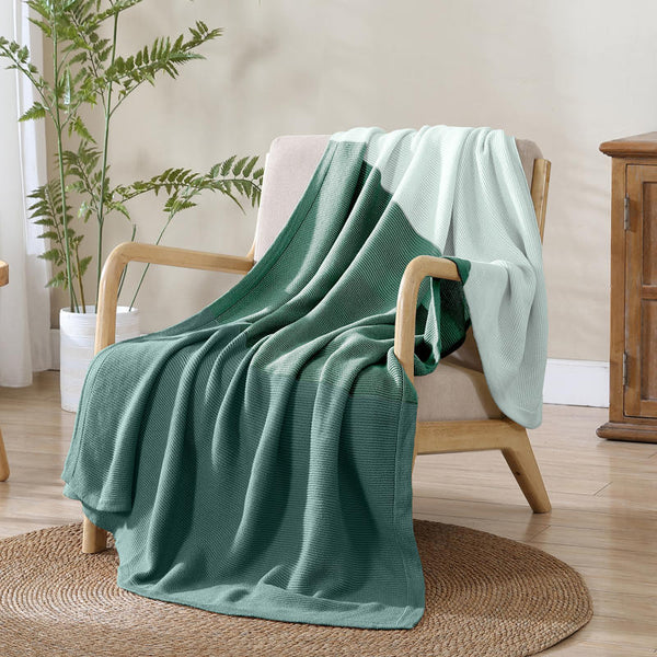 Dual-tone green design brings a fresh, modern accent to your living space without overpowering your décor