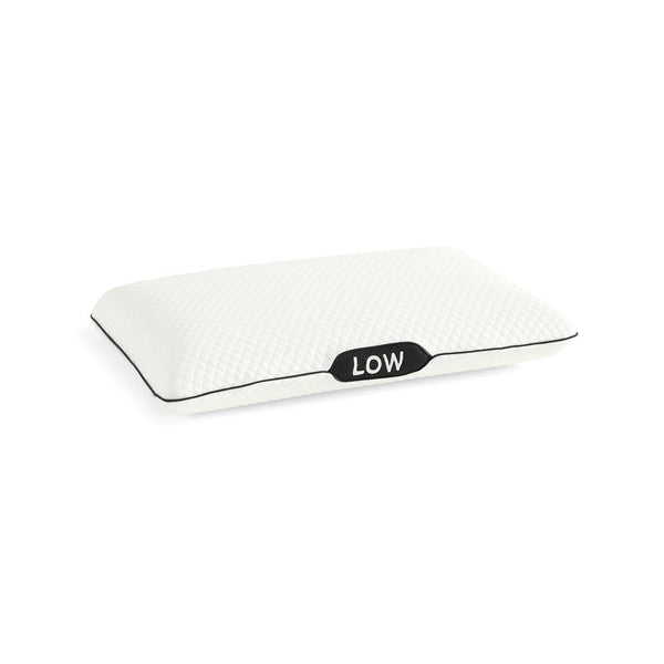 Ardor Low Profile White Memory Foam Pillow with soft quilted cover