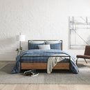 Kenneth Cole Holden Grid Indigo Quilt Cover Set