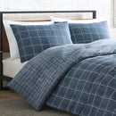 Kenneth Cole Holden Grid Indigo Quilt Cover Set