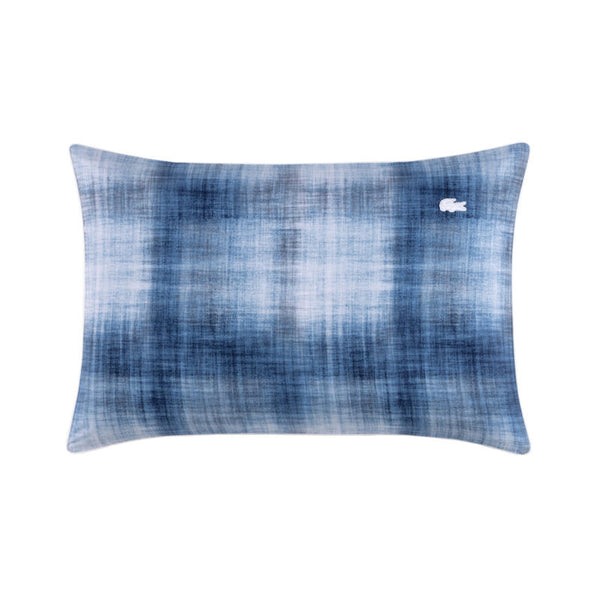Close up of Lacoste L Denim Pillowcase showing fabric detail