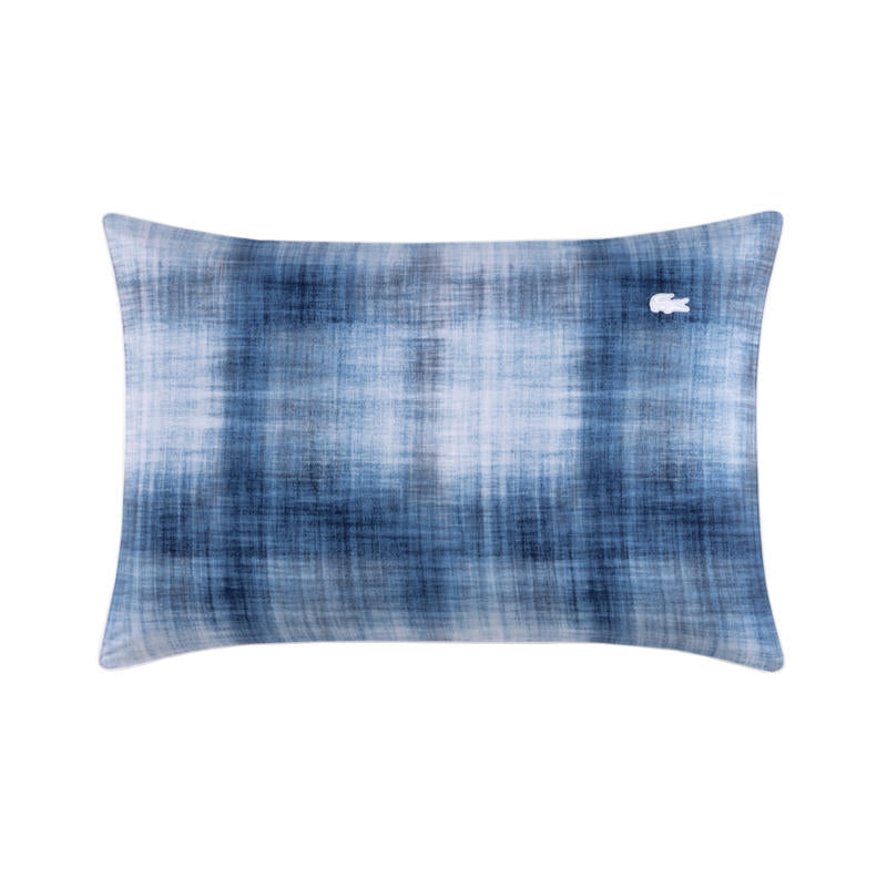 Close up of Lacoste L Denim Pillowcase showing fabric detail