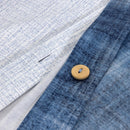 Bedroom styled with Lacoste L Denim Quilt Cover Set and rust accent cushions