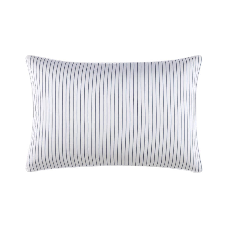 Lacoste L Shadow Pillowcase with watercolour floral design in soft blues and greys
