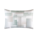 Lacoste L Songe Pillowcase with geometric print in soft green and cream tones