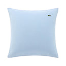 Lacoste L Tamis Sky European Pillowcase in soft blue with white piping