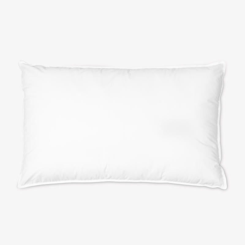 Soft and breathable cotton pillow ideal for year-round use.