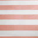 Wide stripe coral quilt cover set in soft, breathable cotton.