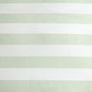 Coastal-inspired bedroom featuring Tommy Bahama Awning Stripe Sage bedding.